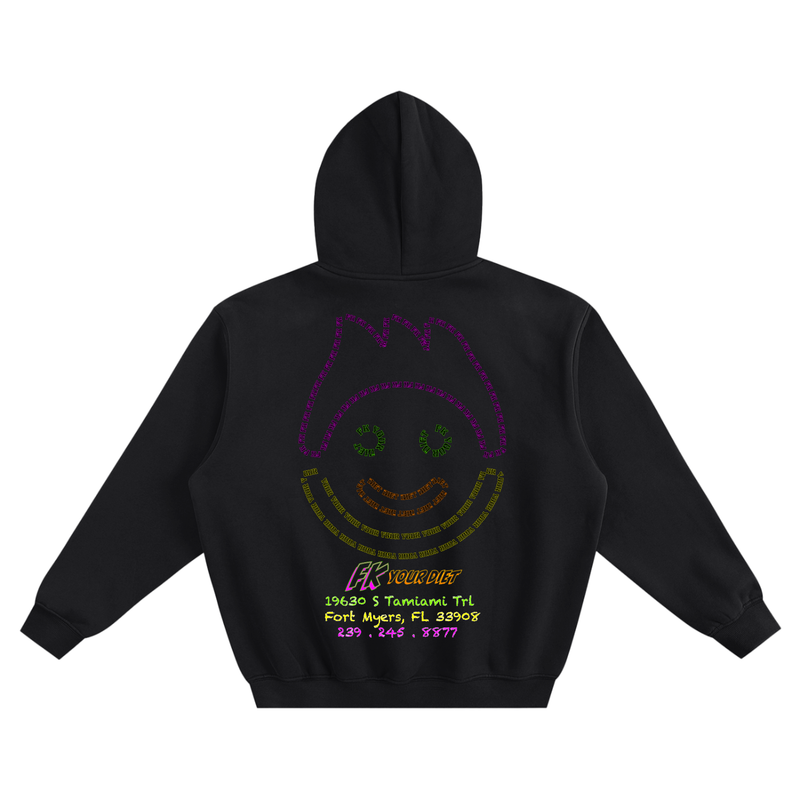 OG Full-Belly Smiley - Fleece Hoodie